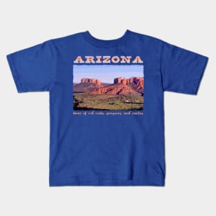 Arizona, Scenic with Red Rocks Kids T-Shirt